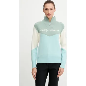 Dámský svetr Svetr Helly Hansen Apres dámský, tmavomodrá barva, s golfem, 66029 97D, vel. XS