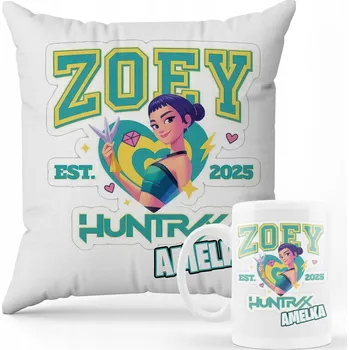 SADA POLŠTÁŘ + HRNEK Prezen Kpop Demon Hunters Huntrix LOVKYNĚ JMÉNO 12