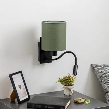 Nástěnné svítidlo Brilagi - LED Nástěnná lampa NUBILA 1xE27/25W/230V + LED/3W černá/zelená