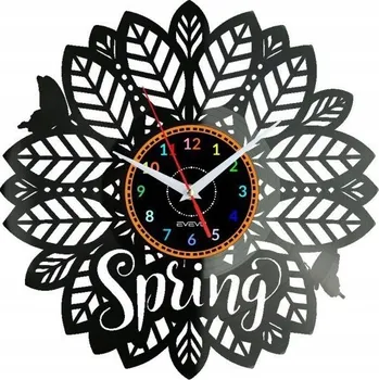 Hodiny Spring Nástěnné hodiny Vinylová deska Moderní dekorativní narození