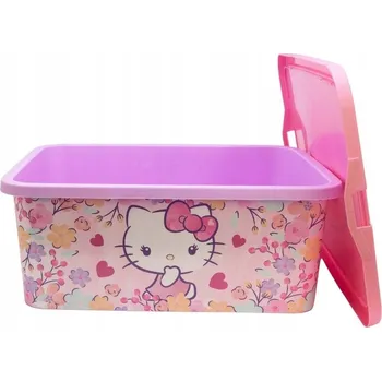 Úložný box Úložný box na hračky Krabička s víkem HELLO KITTY 13 L