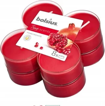 Svíčka Parafínové čajové svíčky tmavě modré Bolsius 8 ks