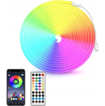 LED osvětlení LED PÁSEK 20M RGB 5050 Bluetooth HUDBA DÁLKOVÝ OVLADAČ APLIKACE 24V