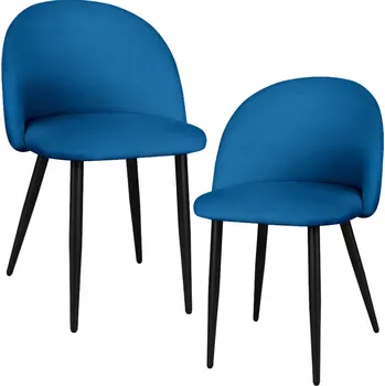 Jídelní židle Židle Szchara modrý velur 1 ks