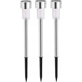 Venkovní osvětlení Solární lampa zapichovací lampa Anslut stříbrná 36,5 cm 3 ks