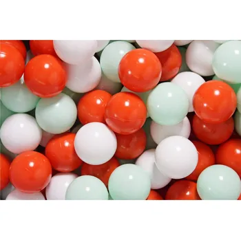 Dětský míč MeowBaby Sada plastových míčků do suchého bazénu 7cm, 100 ks: Oranžová