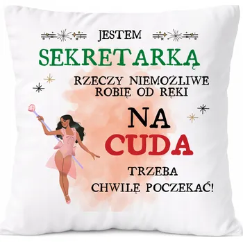 Polštář Polštář pro dívku jako Dárek s potiskem bílý PoliDraw