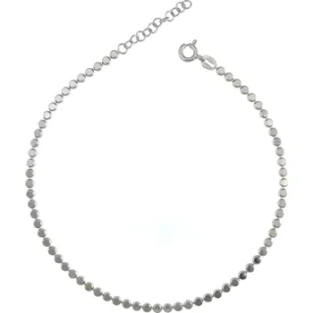 Řetízek Stříbrný řetízek na nohu kolečka