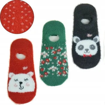 Dámské ponožky Dámské barevné zateplené Ponožky Moraj s ABS 3 páry