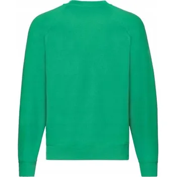 Pánská mikina Pánská mikina bez kapuce FRUIT of LOOM Zelená XXL
