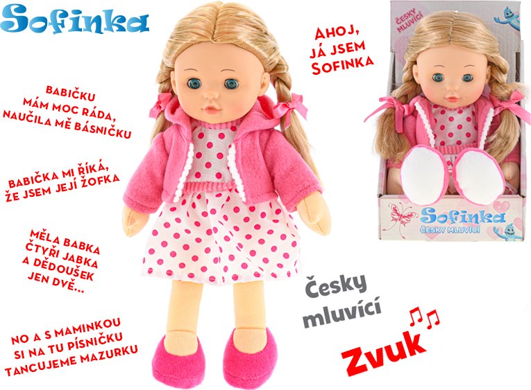 Panenka Sofinka 31cm česky mluvící