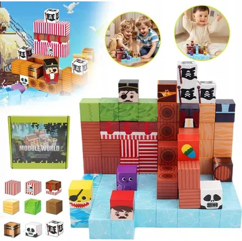 ostatní stavebnice MAGNETICKÉ STAVEBNICE 100 KS MONTESSORI HRAČKA STAVEBNÍ MAGNETICKÉ KOSTKY