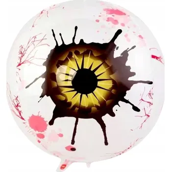 Balónek Fóliový balónek OKO ŽLUTÉ HALLOWEEN dekorace narozeniny oči 4D VP