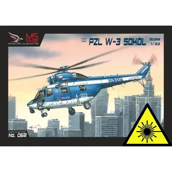 Papírový model PZL W-3 Sokol Policja - Laserové doplňky - kostra