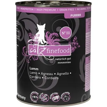 Krmivo pro kočku Catz Finefood Purrrr N.111 Mokré Krmivo pro kočky - Jehněčí 400g