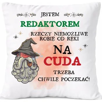 Polštář Dárek Polštář Gravedigger s potiskem , bílý PoliDraw