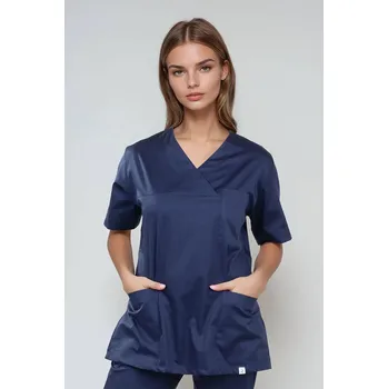 Zdravotnický oděv 2P SERVIS Halena dámská Julia Satin Modrá XL