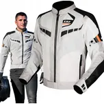 Motocyklová bunda LS2 GARDA AIR šedá pánská prodyšná na léto