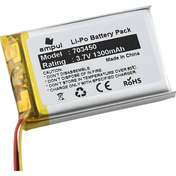Li-Pol baterie 1100mAh, 3.7V, 703450, 3pin