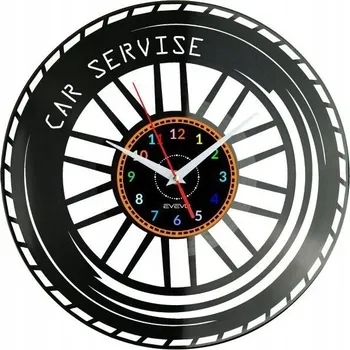 Hodiny Nástěnné hodiny Autoservis - Vinylová deska - Moderní dekorace