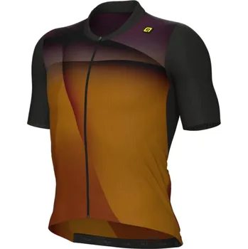 cyklistický dres ALÉ Cyklistický dres s krátkým rukávem - SPRINTER R-EV1 - oranžová/černá/růžová 2XL
