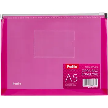 Obálka Fialová obálka Patio Zippa Bag A5
