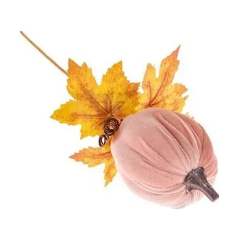 umělá květina Umělá dýně s textilním povrchem ( zápich) 48 cm, 24/120