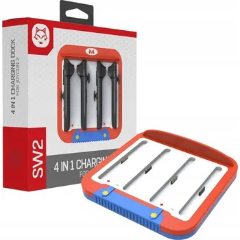 Herní konzole Nabíjecí stanice pro 4 Joy-Con ovladače Nintendo Switch 2 NS2 - Motiv Mario