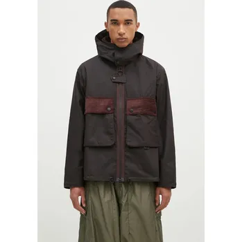 Bavlněná bunda Barbour Re-Engineered Spey Wax Jacket hnědá barva, MWX2341, L, 89X