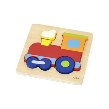 Dřevěné puzzle Mašinka