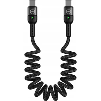 Datový kabel Kabel McDodo USB-C - USB-C 1,8 m černý