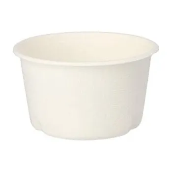 Jednorázové nádobí Jednorázová miska na polévku z cukrové třtiny, bez poplatku SUP, 350 ml 50 Ks