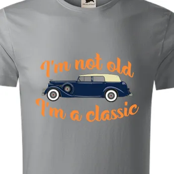 Pánské tričko Organická trička Pro dědečka | Bio tričko I am classic