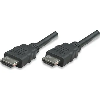 Video kabel MANHATTAN kabel HDMI s Ethernetem, HEC, ARC, 3D, 4K, stíněný, 3m, Black 323222