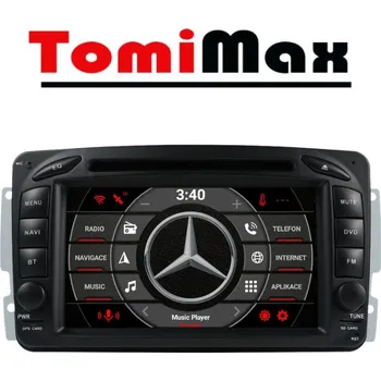 Auto Hi-Fi TomiMax Mercedes C, CLK, VITO, VIANO Android 14 autorádio s WIFI, GPS, USB, BT HW výbava: 8 Core 4GB+32GB PX HIGH - Model auta: Mercedes C, CLK (2001- 2007)Mercedes Vito (2003- 2008)Mercedes Viano (2003-2011), Velikost obrazovky: Dotyková obrazovka: 7"