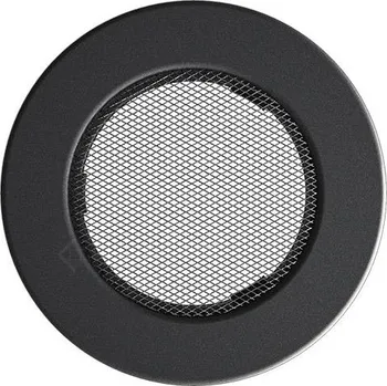 Větrací mřížka Ventilační mřížka lakovaná Kratki kulatá 14,2 cm černá