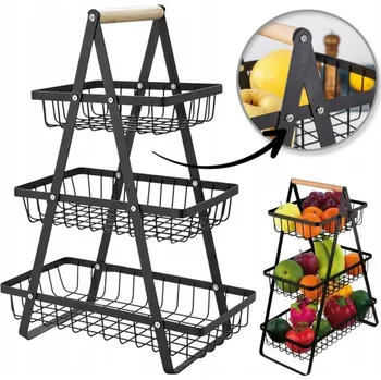 Obraz Kovový koš na ovoce černý