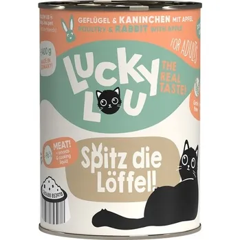Krmivo pro kočku Lucky Lou Lifestage Adult Drůbeží a králičí 400g