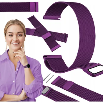 Pouzdro na mobilní telefon Řemínek ChronSmarta pro Samsung 20mm fialový