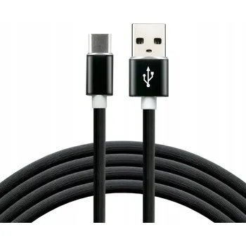 Datový kabel Kabel Everactive USB - USB typ C, 1 m, černý