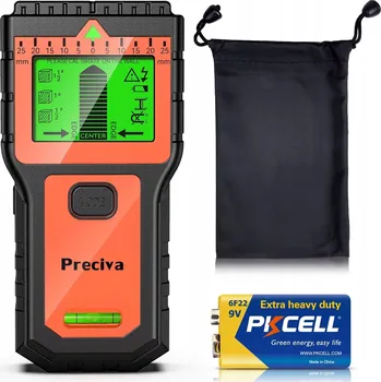 Bezpečnostní detektor Detektor napětí, detektor dřeva, detektor kovu, detektor profilů, detektor kabelů Preciva T30