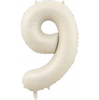 Balónek Foliový balónek Číslice Béžová tělová "9" 1 m