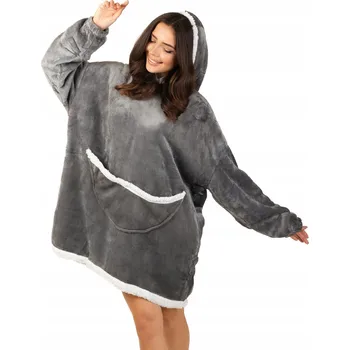 Pánská mikina TEPLÁ MIKINA MIKINOVÁ DEKA DEKA 2 V 1 SILNÁ XXL KOŽEŠINOVÁ FLÍSOVÁ MIKINA fleecová mikina s kapucí VELKÁ