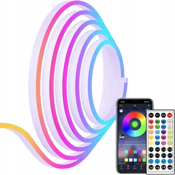 LED osvětlení LED RGB pásek 10M 24V LED diody DÁLKOVÝ OVLADAČ SILNÝ SET APLIKACE BLUETOOTH