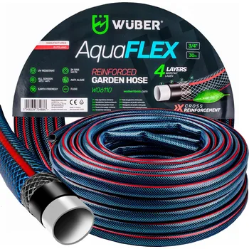 Zahradní hadice Zahradní hadice Wuber 4vrstvá 3/4'' 30 m flexibilní odolná proti UV záření