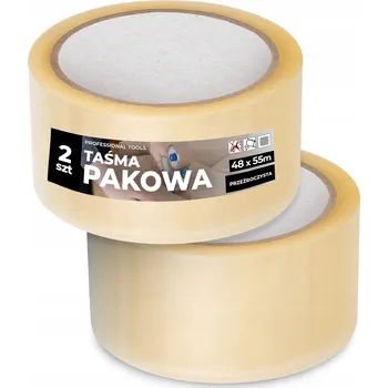 Lepicí páska 2x BALICÍ PÁSKA Průhledná 55 m AKRYLOVÁ HN-T