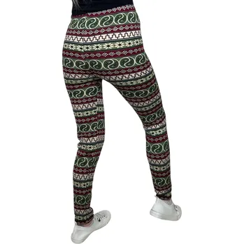 Dámské legíny Elevek Dámské zateplené legíny PETRA Barva: Zelená, Velikost: M-L