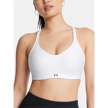 Dámské spodní prádlo Dámská podprsenka UNDER ARMOUR UA INFINITY LOW 2.0 BRA 1384126-100 BÍLÁ M (D-DD)