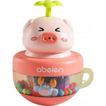 Hračka pro nejmenší Tumbler Water Squirt Toy Cartoon Bath Toy Pig