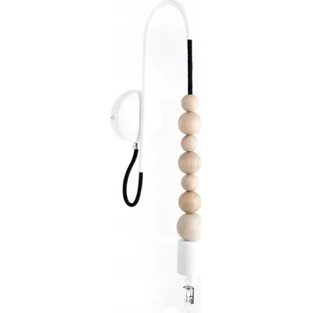 Nástěnné svítidlo Nástěnná lampa Loft Sfarer bílá lampička KOLOROWE KABLE